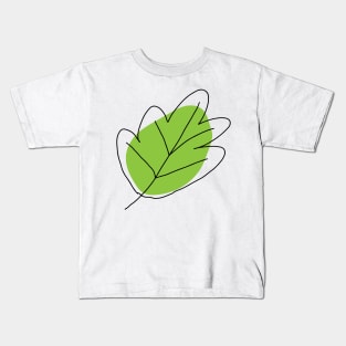 leaf art drawing Kids T-Shirt